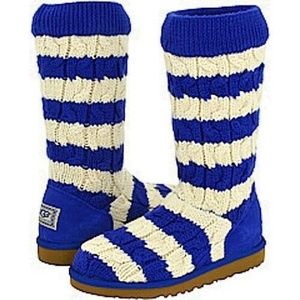 UGG Australia Classic Stripe Cable Knit Boots